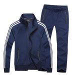 Rudens sportinė apranga Sportiniai kostiumai Vyri&scaron;ki rinkiniai Didelio dydžio vyri&scaron;ki drabužiai Striukė + kelnės 2 dalių sportinis rinkinys plius dydis 8xl 7xl sportinis kostiumas vyras XXXXXL tamsiai mėlyna spalva