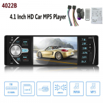 4022B automobilio MP5 &bdquo;Bluetooth&ldquo; grotuvas vairo valdymas, 1 Din 4,1 colio ekranas, automatinis stereofoninis garsas prietaisų skydelyje, automobilio priedai