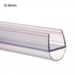 Guminis apsauginis vonios ekranas Vonios kambario stiklinių durų sandarinimo juostos sandarinimo juostelės vandens pertvaros lango sandariklis D-8mm