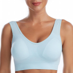 Besiūlė liemenėlė su pagalvėlėmis Didelio dydžio liemenėlės moterims Active Brassiere belaidė liemenėlė Push Up didelio dydžio liemenė 4XL