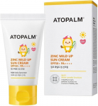 ATOPALM - Cinko &scaron;velnus kremas nuo saulės SPF50+ PA++++ 65g + ATOPALM Pure Cleansing Pad 30 Pads(62g)