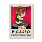 Abstract Girl Picasso paroda Spalvingi &scaron;iuolaikiniai plakatai ir spaudiniai, sienų tapyba ir aliejiniai paveikslai 21cm&times;30cm NoFrame