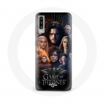 Coque pour Samsung Galaxy A50 Game of Thrones Saison 8 Le Tr&ocirc;ne de Fer L'affiche de L'&eacute;quipage Logo