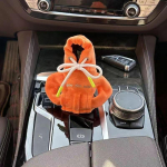 Kelių spalvų Hoodie Style automobilio pavarų svirties dangtelis Rankinės pavaros apsauga Dekoratyvinis dangtelis Automobilių priedai, tinkami visiems modeliams balta
