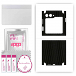 apgo Protective Skin Sticker for the back+sides compatible with Samsung W24 Flip, Full Wrap Film, Foil, Vinyl - Pattern Matrix