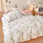 Patalynė 1,8 m patalynės užvalkalas antklodės užvalkalas dviviečiame bendrame miegamajame, 3 vnt/4 vnt. komplektas 2.0m 4-piece set