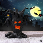 Halloween Decoration Desktop Stump Ornament Funny Resin Crafts Halloween Party Table Accessories Scary Atmosphere Decoration D