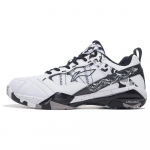 Li-Ning Profesionali smūgių absorbcija Atsparus dilimui Atrama At&scaron;okimas Žemi Badmintono Bateliai Unisex Bateliai Balti Juodi AYAR015-1 41