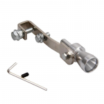 Universalios sidabrinės spalvos 18 mm S turbo garso &scaron;vilpuko duslintuvo i&scaron;metimo vamzdžio i&scaron;pūtimo vožtuvo i&scaron;metimo ir i&scaron;metimo sistemos(Motociklas) Įranga sidabras