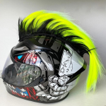 Motociklo Mohawk &scaron;almo peruko lipdukas &Scaron;almo puo&scaron;menos Perukai Gaidžio &scaron;eriai Motocross viso veido bekelėje &scaron;almo puo&scaron;mena plaukų pasta