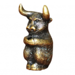 Mini Zodiako statulos Vintažinės Kinijos Feng Shui Zodiako Gyvūnų Skulptūros Mikro peizažas Ornamentas Lydinys Arbata Naminių gyvūnėlių stalo dekoravimas