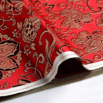 Vintažinis damasko žakardo brokatas lotoso audinys siuvimui hanfu, oficialiai suknelei, kimono, &scaron;ilkiniams cosplay drabužiams, tango kostiumui, satino audinys 200x75cm
