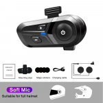 Motociklo &scaron;almo laisvų rankų įranga &bdquo;Bluetooth 5.3&ldquo; motociklo belaidė praktinė kalbanti ausinė, vandeniui atspari motociklo ausinė