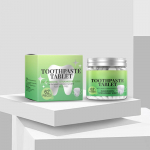 Dantų pastos tabletės | Kramtomosios dantų pastos tabletės gaiviam kvėpavimui | Be fluoro | Nano hidroksiapatito dantų pasta | 62 tabletės One Size rožinė