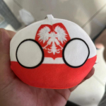 10 cm Polandball mini pliu&scaron;inis žaislas Kazachstanas Izraelis Palestina Irakas Egiptas Užmiesčio kamuolio anime periferinės dovanos The Republic of Poland