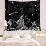 Bohemi&scaron;kas dekoratyvinis gobelenas svetainei arba miegamajam 70x50cm Sueded Fabric