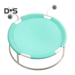 Paauk&scaron;tinta katės lova, laisvai stovintis apvalus katės hamako gultas su nuimamu plaunamu tinkleliu, vėsinantis naminių gyvūnų miego gultas katėms, &scaron;unims pilka