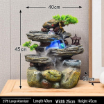 Stalinis alpinariumo vandens fontano ornamentas - Feng Shui ratas, cirkuliuojančio vandens dekoracija biurui ar namams.