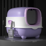 Uždara kačių kraiko dėžė su UV sterilizacija ir apsauga nuo purslų, dezodoravimas Fully Enclosed Cat Litter Box