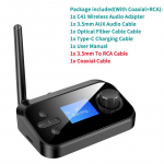 Daugiafunkcis Bluetooth garso siųstuvo imtuvas 3,5 mm AUX optinis bendraa&scaron;is stereo belaidis adapteris DAC keitiklis, skirtas televizoriaus kompiuteriui Standard