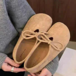 Lankelis Leopardas Moteri&scaron;ki Zom&scaron;iniai Balerinos Batai Loaferiai Rudens Nauja Mada Laisvalaikio Batai Moterims 2024 Tendencija Vaik&scaron;čiojimo Batai Jaukūs Mujer Zapatos 35 ruda