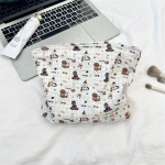 1 vnt. Dvipusis animacinis ra&scaron;tas Kosmetinė Didelės talpos Daugiafunkcinis drobės užtrauktukas Kelioninis laikymo krep&scaron;ys 23 18 5cm