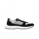 Dior B25 Runner sportbačiai Juodas zom&scaron;as Baltas techninis tinklelis Juodas Dior Oblique drobė EU 37