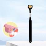 360 laipsnių Tripusis mink&scaron;tų &scaron;erių dantų &scaron;epetėlis Burnos priežiūros saugus dantų &scaron;epetėlis Dantų giluminis valymas Ne&scaron;iojama kelioninė dantų burnos priežiūra juoda