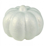 Citrouille en polystytr&egrave;ne 8x6,5 cm