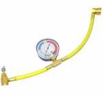 CMY Select Automobilio oro kondicionieriaus dujų įkrovimo žarna su matuokliu Total length 40cm geltona