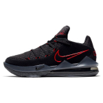Nike Lebron 17 Low EP Bred Vyri&scaron;ki sportbačiai Juodi University-Red Tamsiai pilki CD5006-001 44.5