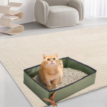 Cat Litter Box for on The Go, Foldable And Practical Cats S 40cmx30cmx10cm