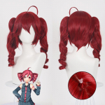 Kasane Teto Cosplay teto Raudoni plaukų perukai Anime stabas Plaukai Helovino vakarėlio rekvizitas as the picture-One Size&Kasane Teto
