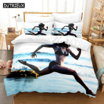 3D spausdinta vasaros patalynė Sexy Bikini Moteri&scaron;ka patalynė Antklodės užvalkalas su pagalvės užvalkalu Dvivietis viengulė lova 70x133cm 2pcs