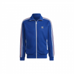 Adidas Dryžuotas Siuvinėtas Logotipas Užtraukiama Striukė Vyri&scaron;ka Vir&scaron;utinė Apranga Mėlyna HK7406 L