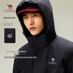 CAMEL Men's Hooded Water-Repellent Padded Winter Jacket M