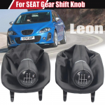 Neautomatinio pavarų perjungimo svirties rankenėlės rėmas, skirtas SEAT LEON I MK1 odinio gaiterio bagažinės dangčio dėklo apykaklei 6 Speed