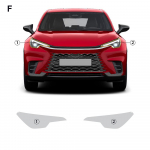 Lexus LBX 2024 2025 priekinių žibintų, galinio vaizdo veidrodėlių, B ir C statramsčių apsauginė plėvelė Lipdukas TPU PPF I&scaron; anksto supjaustytos dalys Skaidrios for LEXUS LBX