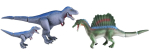 TAKARA TOMY Įnirtingas plė&scaron;rūnas dinozauras Rival W220 x H140 x D100mm Gyvūnas Dinozauras Realisti&scaron;kas judantis figūrėlės žaislas nuo 3 metų ir atitinka žaislų saugos ST ženklą gray