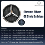 Skirta Mercedes Benz Priekinėms grotelėms Naujausi 3D stiliaus emblemos W176 W246 W205 W212 W207 W217 W251 R231 W166 X166 X156
