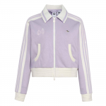 Adidas Originals sportinis džemperis su juostelėmis, užtrauktuku, dvigubo sluoksnio, megztas, patogus, mink&scaron;tas &scaron;varkelis, moteri&scaron;ki vir&scaron;utiniai drabužiai KY2151 M