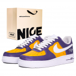 Nike Air Force 1 Atsparūs trinčiai Žemi Krep&scaron;inio Batai Vyri&scaron;ki Violetiniai Geltoni CW2288-111(Team631- KREP&Scaron;YS) 42.5