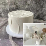 6/8 colio dirbtinio pyrago modelis, gimtadienio netikras pyragas, vitrinos pavyzdžiai, parduotuvės dekoras, fotografijos rekvizitai 6 inch 10cm gray