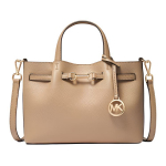 Michael Kors Carson Logo Peties rankinė per petį Maža moteri&scaron;ka rankinė Smėlio spalvos 35F5G2ZS5V-CAMEL Basic Set (Bag+Dust Bag)