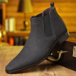 Yomior Vyri&scaron;ki Batai Anglijos Trendas Laisvalaikio Aulinukai Natūrali Oda Vyri&scaron;ki Vestuviniai Batai Chelsea Batai Plok&scaron;čiapadžiai Zapatillas Hombre 39 juoda