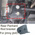 Skirta Suzuki Jimny JB43 JB23 2007-2017 - 2 colių pakėlimo priekinės ir galinės Panhard strypo perkėlimo kron&scaron;teinas Offroad 4X4 aksesuaras Rear gray