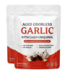 Brandintas bekvapis česnakas 600 mg + CoQ10 Ubichinolis 50 mg mink&scaron;tos kapsulės, 60 vnt. &mdash; &Scaron;irdies ir kraujotakos palaikymas 2pack