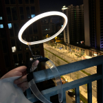 [Olmee] LED Angelo Halo Cosplay Liutė Exusiai Galvos Apdangalas Pavarų Ratas Žiedas Originalus Personažas &Scaron;viečianti &Scaron;viesa Anime Helovinas Kalėdos One size fits All brown