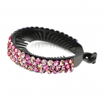 Eleganti&scaron;kas moterų Bling Kalnų kri&scaron;tolas Bun Hairpin Twist plaukų segtukas formavimo aksesuaras rožinė