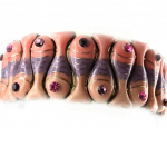 Les Tr&eacute;sors De Lily [E0431] - Bracelet Cr&eacute;ateur 'Thalassa' Rose Mauve violetinė